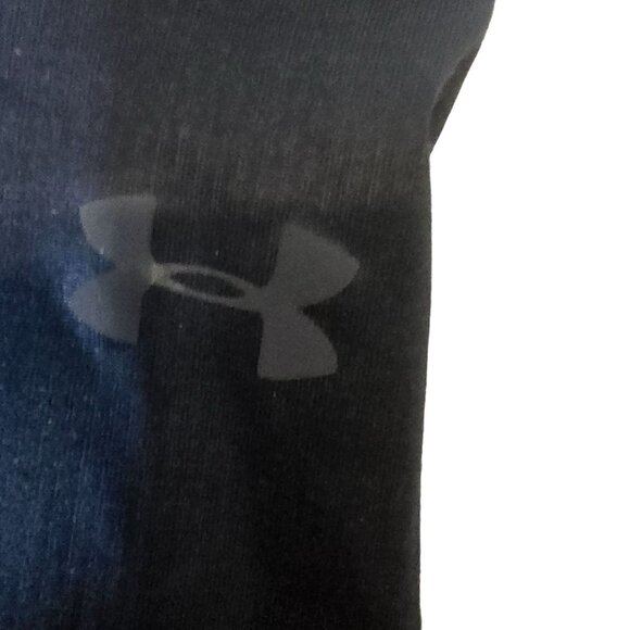 Under Armour High Neck Hooded Sweatshirt Size Large Blue Hoodie - Picture 4 of 6